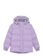 Jacket Quilt, Solid Foret Jakke Purple En Fant