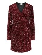 Yaselle Ls Wrap Dress - Show Kort Kjole Red YAS