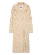 Kbbolinda Fur Coat Outerwear Faux Fur Cream Karen By Simonsen