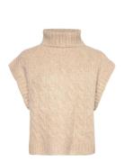 Fresnoll Knit Vest Sl Vests Knitted Vests Beige Lollys Laundry