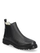 Booties - Flat - With Elastic Boots Støvler Black ANGULUS