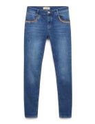 Mmnaomi Ricamo Jeans Bottoms Jeans Slim Blue MOS MOSH