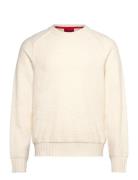 San Christopher Designers Knitwear Round Necks Cream HUGO