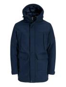 Jjfinn Softshell Parka Parka Jakke Navy Jack & J S