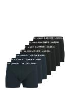 Jactony Solid Trunks 7 Pack Boxershorts Black Jack & J S