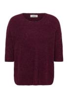 Sltuesday Jumper Tops Knitwear Jumpers Burgundy Soaked In Luxury