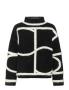 Slsorea Mono Pullover Tops Knitwear Jumpers Black Soaked In Luxury