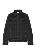 Denim Jacket Outerwear Jackets & Coats Denim & Corduroy Black Mango