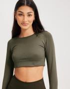 Aim'n - Grøn - Motion Seamless Cropped Long Sleeve