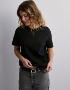 Selected Femme - Sort - Slfessential Ss Boxy Tee Noos