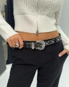 Only - Sort - Onleden Pearly Pu Jeans Belt Acc