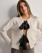 Object Collectors Item - Hvid - Objparvi Sateen Bow Knit Cardigan D