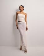 Pieces - Hvid - Pcafie Hw Lace Midi Skirt Sww