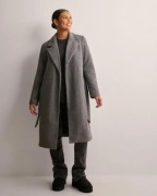 Vero Moda - Grå - Vmfortuneaya Long Coat Ga Noos