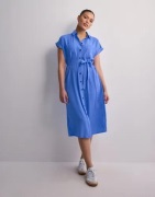 Only - Blå - Onlhannover S/S Shirt Dress Noos Wv