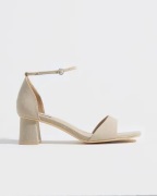 Nelly - Beige - Classic Low Block Heel