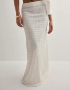 Nelly - Hvid - Stunning Structure Maxi Skirt