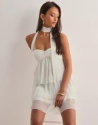 Nelly - Hvid - Dreamy Frill Short Dress