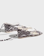 Nelly - Mønstret - Lace Up Wedge Heel