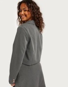 Pieces - Grå - Pcjeremy Cropped Blazer