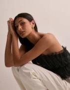 Vero Moda - Sort - Vmcove Tube Tulle Top Jrs Exp