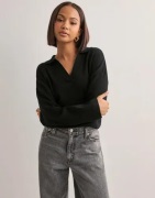 OBJECT - Sort - Objester L/S Lo Knit Polo Div