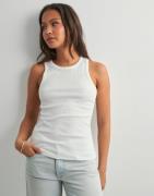 Pieces - Hvid - Pcruka Boxer Tank Top Noos Bc
