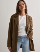Only - Brun - Onltulip Faux Suede Blazer Coat Otw