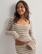 Nelly - Beige - Love It Stripe Top