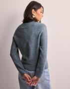 Only - Grå - Onlrica Life L/S Pullover Knt Noos