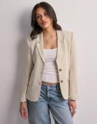 Nelly - Beige - Linen Blazer