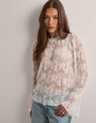 Pieces - Hvid - Pcsemma Ls Top Jrs