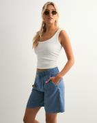 Only - Blå - Onlcharis Life Mw Long Short Cc Wvn