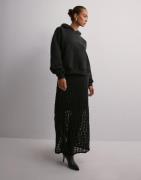 Vero Moda - Sort - Vmivania Mw Ankle Lace Skirt Vma