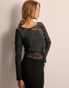 Only - Sort - Onlslay L/S Lace Mix Top Box Jrs