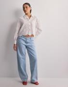 Only - Hvid - Onlvalais L/S Shirt Wvn Noos