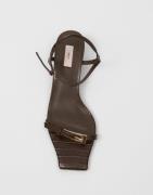 Nelly - Brun - Buckle Square Toe Heel