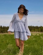 Nelly - Blomstret - Fine Pleated Dress