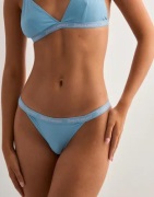 Juicy Couture - Blå - Ribbed Microfibre Thong