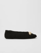 Nelly - Sort - Fluffy Decore Ballerina