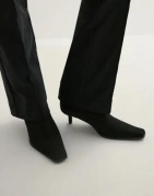 Nelly - Sort - Squaretoe Soft Ankel Boot