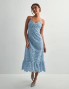 Pieces - Blå - Pcvilde Strap Dress Wvn Noos