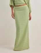 Nelly - Grøn - Elegant Structure Maxi Skirt