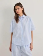 Calvin Klein Underwear - Blå - Relaxed Poplin Ss Shirt