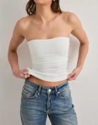 Nelly - Hvid - Built In Bra Tube Top