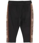 Dolce & Gabbana Leggings - Ibenholt m. Logo