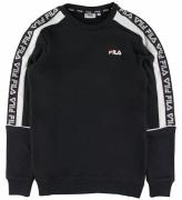 Fila Sweatshirt - Teom Crew - Sort/Hvid