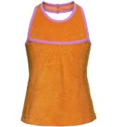 Mala Frotte Top - Orange m. LyserÃ¸d