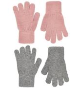 CeLaVi Handsker - Uld/Nylon - 2-pak - Mistey Rose/GrÃ¥meleret