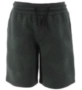 Emporio Armani Shorts - GrÃ¸nstribet m. Logoer